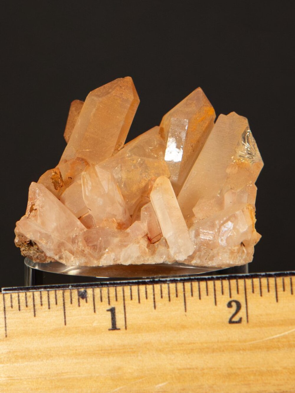 Raw Tangerine Quartz Crystal Cluster ~1.5x2" Natural Orange Mineral Specimen - Picture 9 of 9